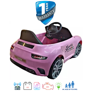 i-Glide™ Kids Electric Ride On Car Porsche Carrera Pink