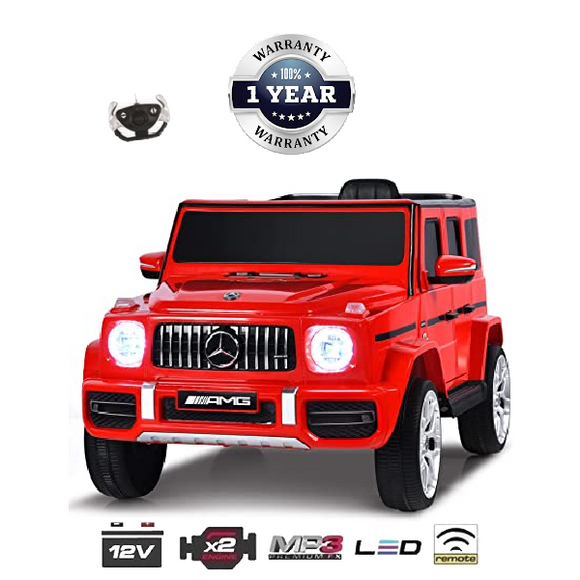 iGlide® Kids Electric Ride On Car AMG Mercedes G63 Red