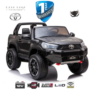 i-Glide™ Kids Electric Ride On Car Legend Edition Toyota Hilux Black