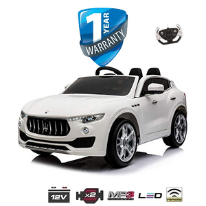 i-Glide™ Kids Electric Ride On Car Maserati SUV White