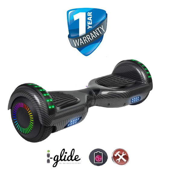 Hoverboard i-Glide™ V1 6.5” Bluetooth Carbon Fibre