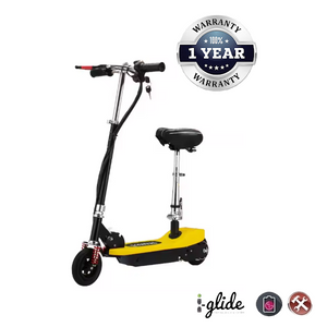 iGlide™ V7 5.5" Folding Electric Scooter Black + Free Seat & Basket