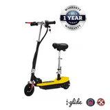 iGlide™ V7 5.5" Folding Electric Scooter Black + Free Seat & Basket