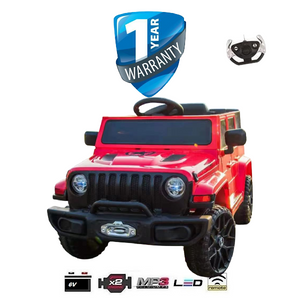 iGlide® Kids Electric Ride On Car Jeep Rubi M Red