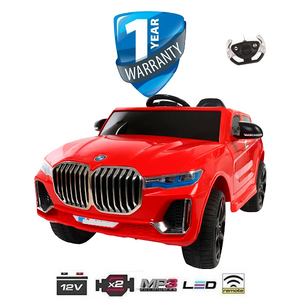 i-Glide™ Kids Electric Ride On Car BMW X7 M Red