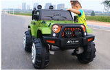 i-Glide™ Kids Electric Ride On Car Jeep Large 4X4 Green