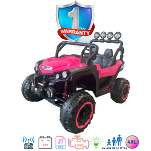 i-Glide™ Kids Electric Ride On Car Grand UTV -4XL Pink