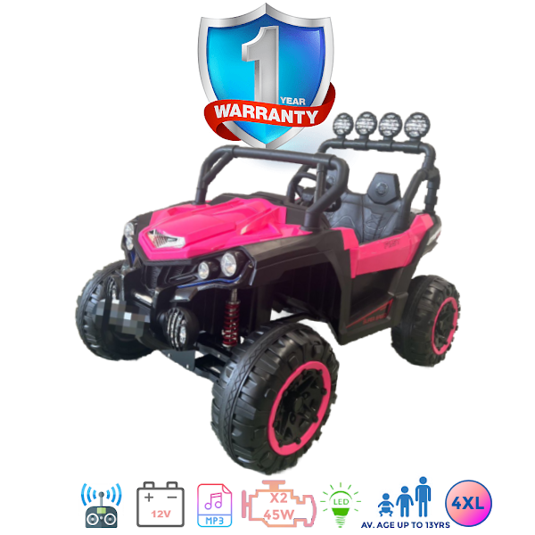 iGlide® Kids Electric Ride On Car Grand UTV -4XL Pink – iGlide a