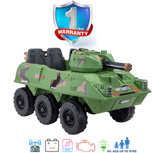 i-Glide™ Kids Electric Ride On Car Army Truck XL