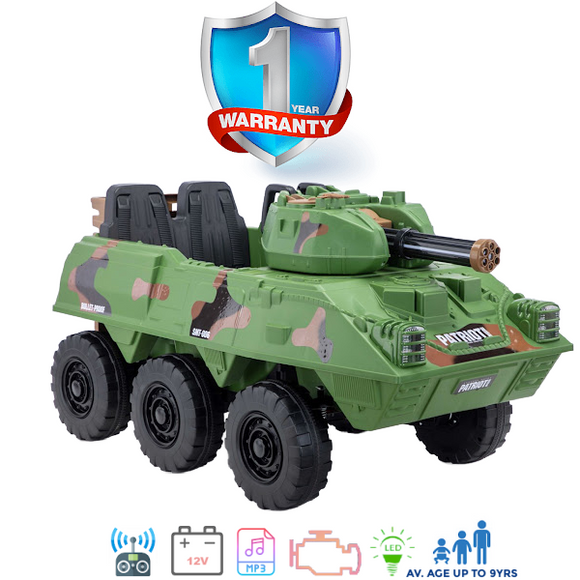i-Glide™ Kids Electric Ride On Car Army Truck XL