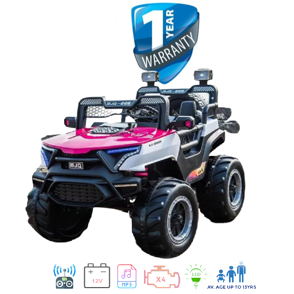 iGlide® Kids Electric Ride On Space Dune Buggy 4X4 3XL Pink