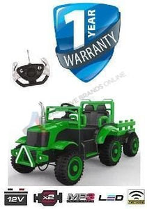 iGlide® Kids Electric Ride On Tractor & Trailer XL