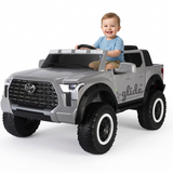 iGlide® Kids Electric Ride On Car 4X4 Toyota Tundra Pick Up 3XL Grey