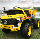 i-Glide™ Kids Electric Ride On Tipper Truck 4X4 Yellow