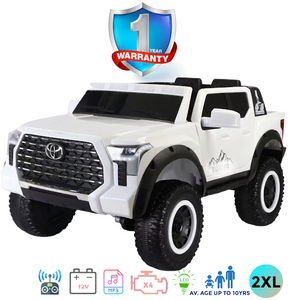 i-Glide™ Kids Electric Ride On Car 4X4 Toyota Tundra Pick Up 3XL White