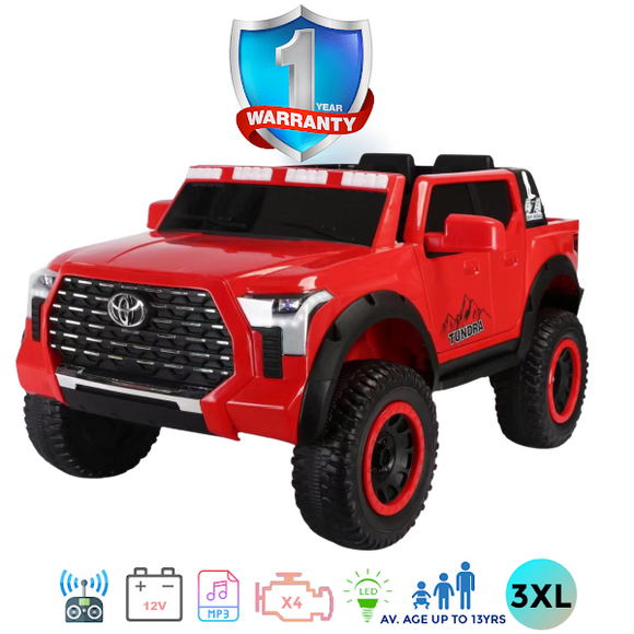 i-Glide™ Kids Electric Ride On Car 4X4 Toyota Tundra Pick Up 2XL Red