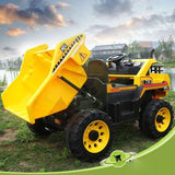 i-Glide™ Kids Electric Ride On Tipper Truck 4X4 Yellow