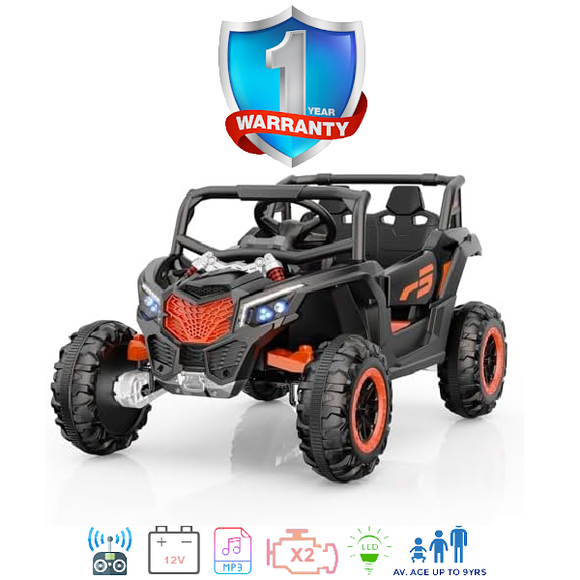 iGlide® Kids Electric Ride On Polaris Sport UTV XL Black – iGlide