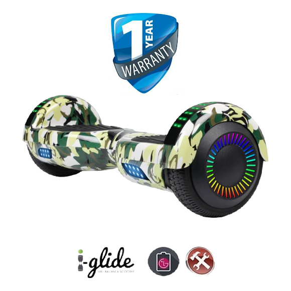 Hoverboard i-Glide™ V1 6.5” Bluetooth -Camouflage
