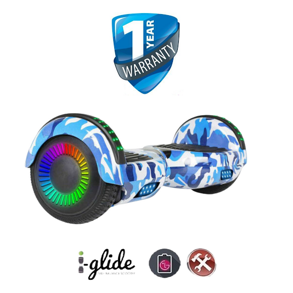 Hoverboard i-Glide™ V1 6.5” Bluetooth -Blue Army